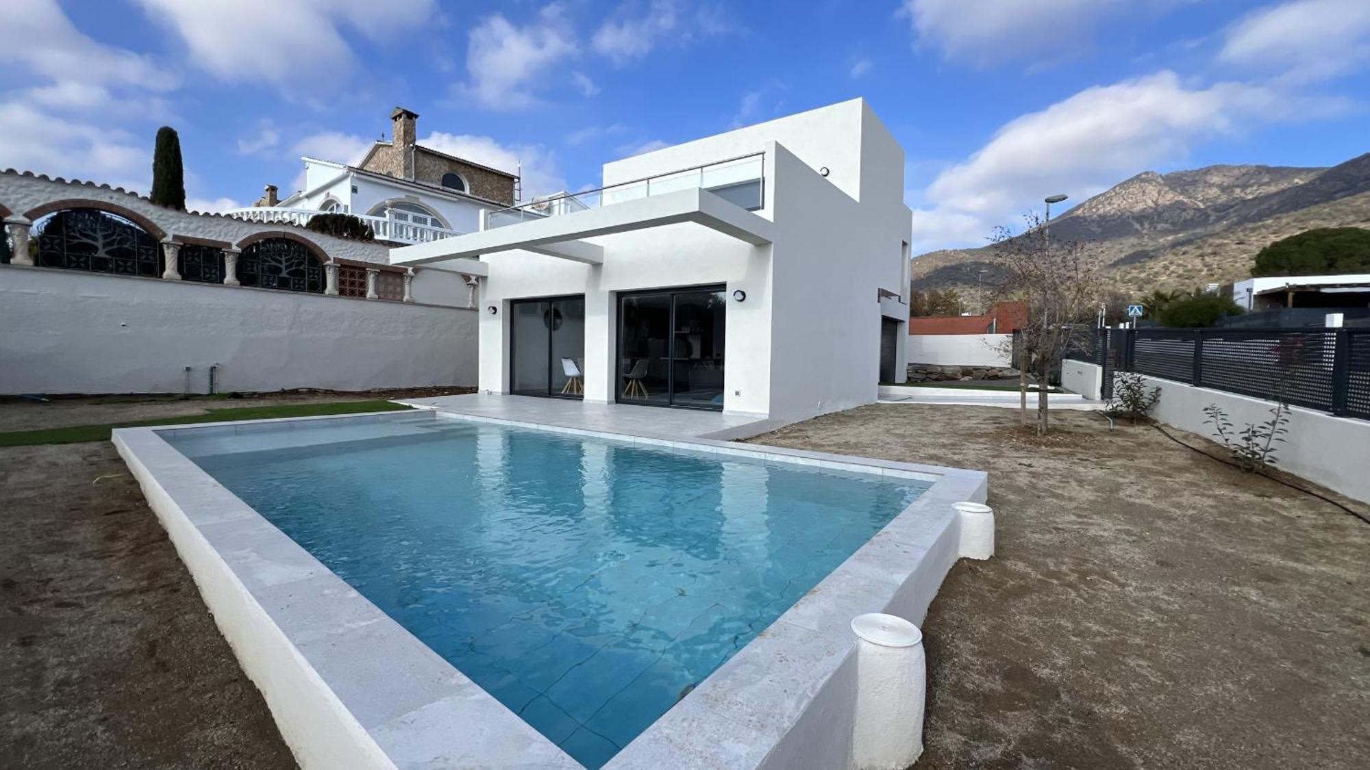Villa Casa Moderna Roses Con Piscina Y Jardin Mas Bosca, Roses à Palau Saverdera Extérieur photo