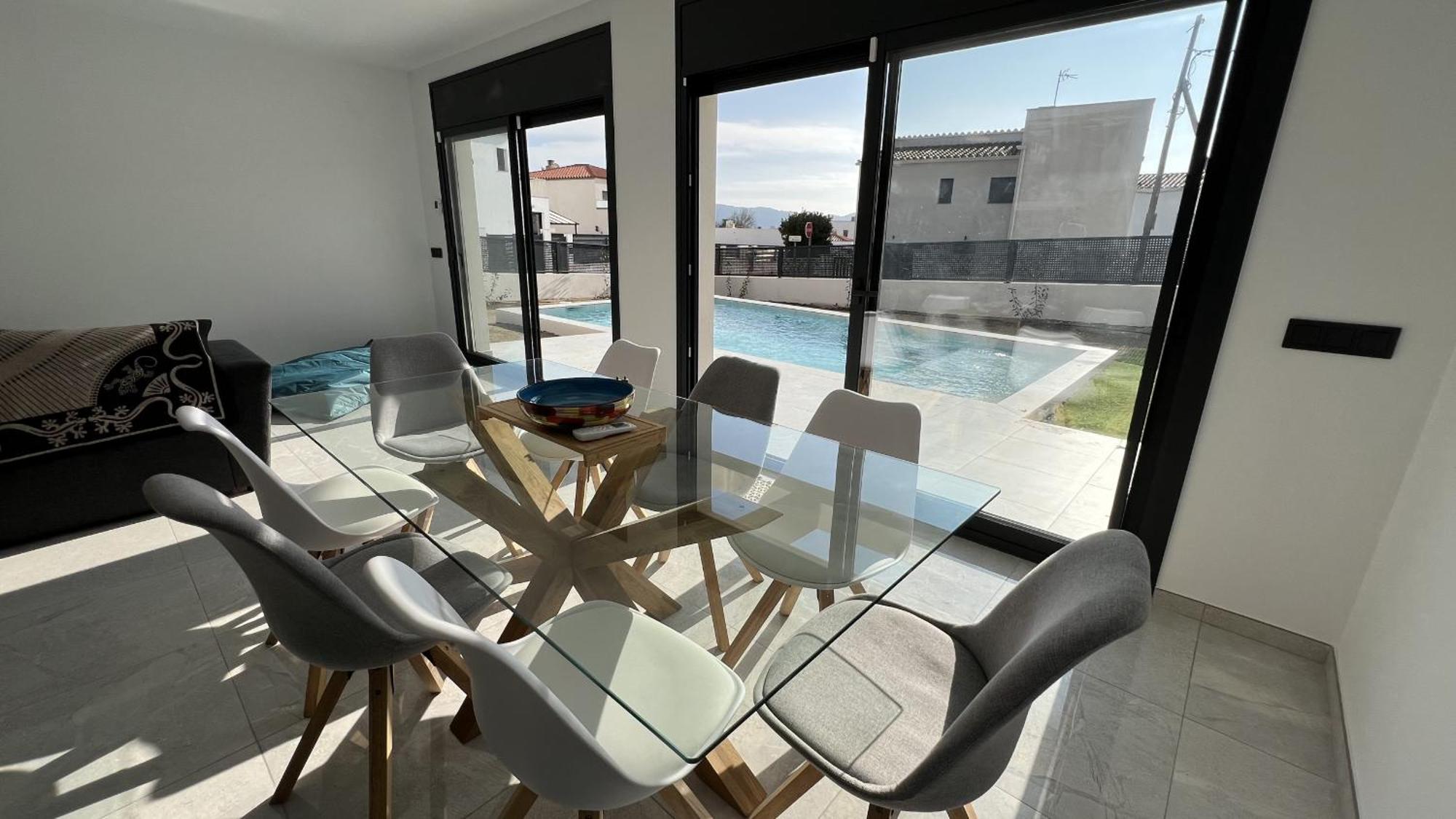 Villa Casa Moderna Roses Con Piscina Y Jardin Mas Bosca, Roses à Palau Saverdera Extérieur photo