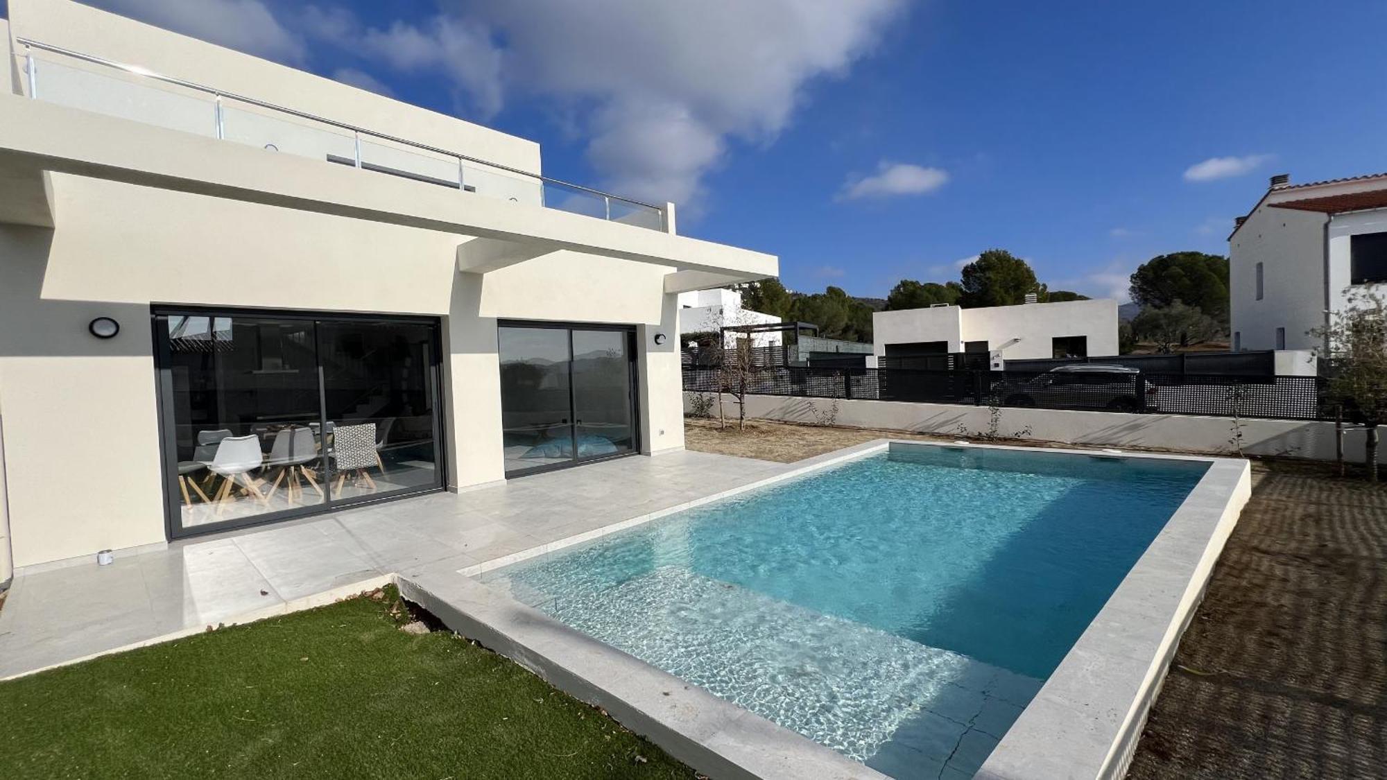 Villa Casa Moderna Roses Con Piscina Y Jardin Mas Bosca, Roses à Palau Saverdera Extérieur photo